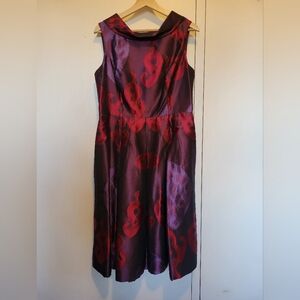 Purple Silk Cocktail Dress